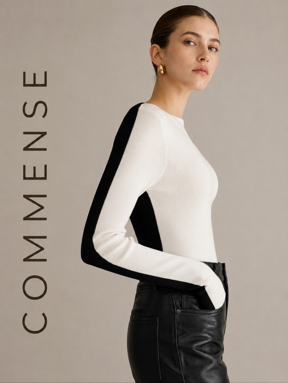 NWT Two Tone Knit top gorgeous and unique
